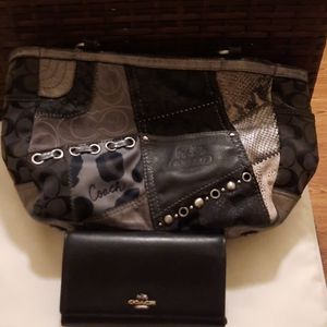 Authentic Coach purse with Coach wallet